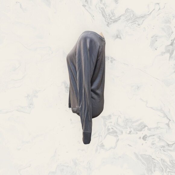 Athleta Athletic Womens RAGLAN Long Sleeve Blue Pullover Sweatshirt SIZE Small - Picture 3 of 11